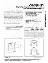 DataSheet MAX5421 pdf